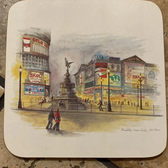 Vintage Clover Leaf London Coaster Set - Picture 7 of 10